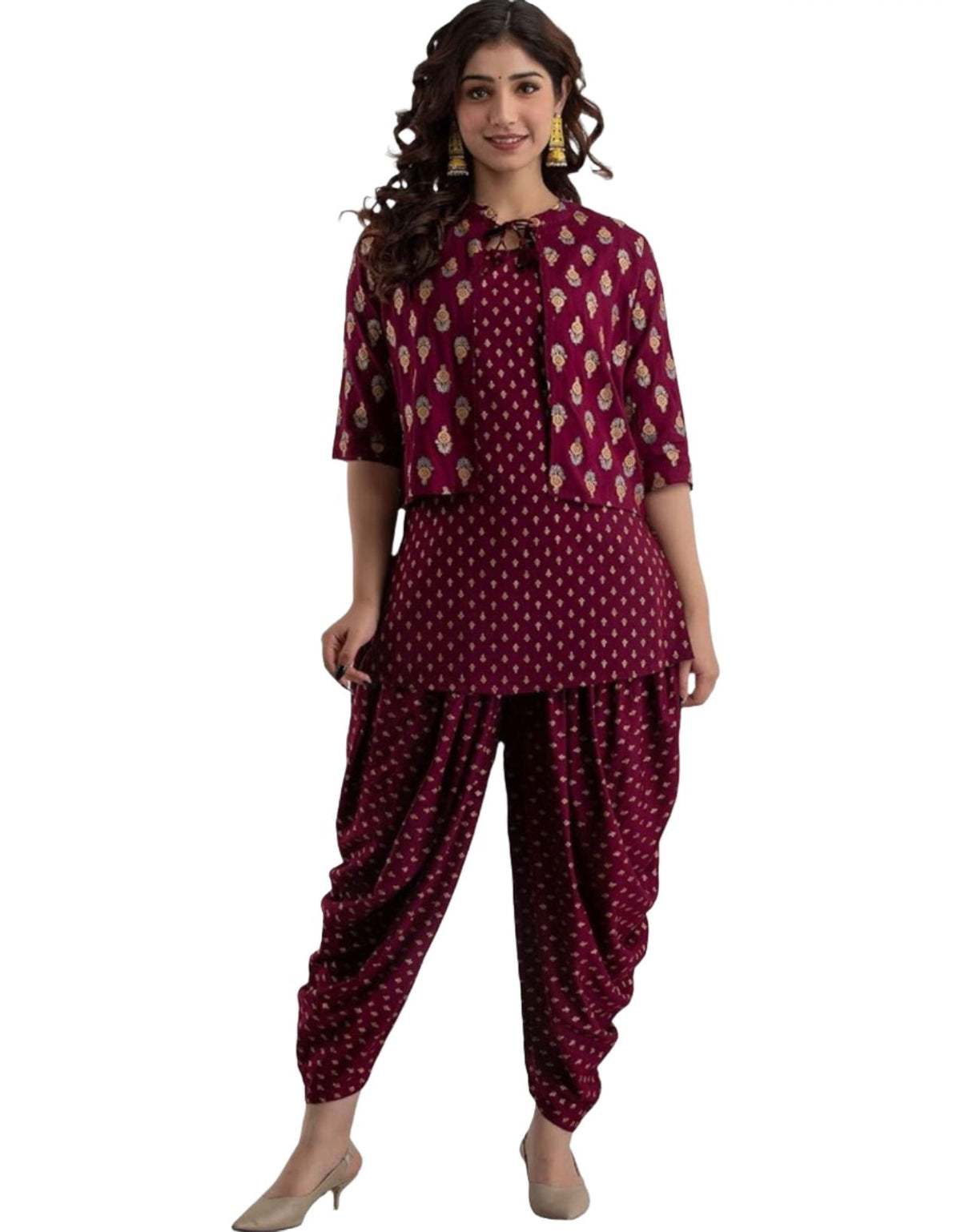 Kurta Dhoti Pant Ethnic Jacket Set In Germany