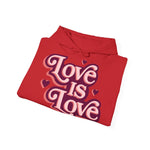 Love Is Love Hoodie – Retro Herz Pride Kapuzenpullover