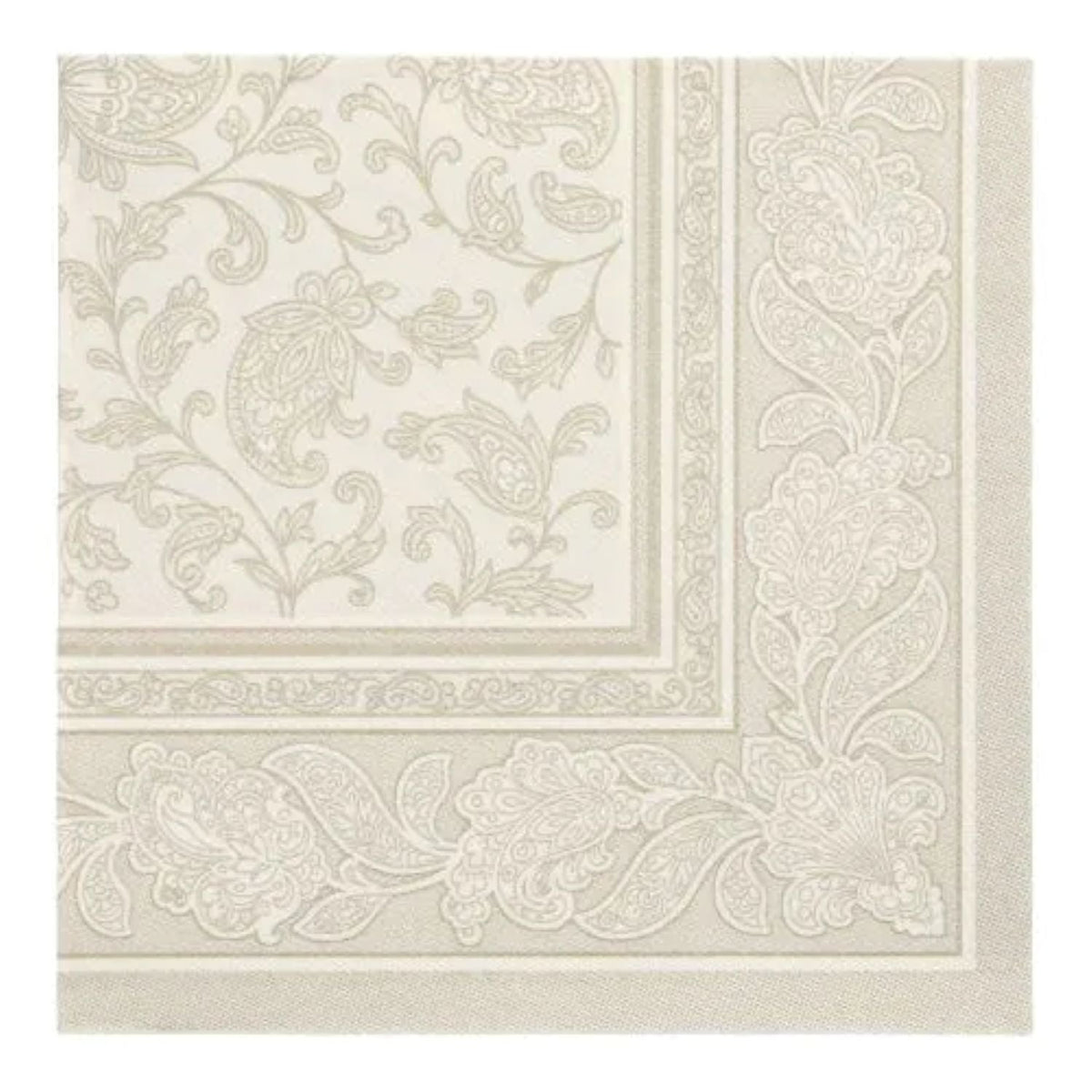 Servietten RC "Ornaments" 40x40cm/50Stk. | Champagner
