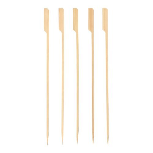 PAPSTAR Grill-Spieße "pure" 25 cm, ideal für BBQ und Grillpartys | Papptray (150 Stück)