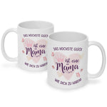 Bedruckte Tasse mit Spruch Das höchste Glück