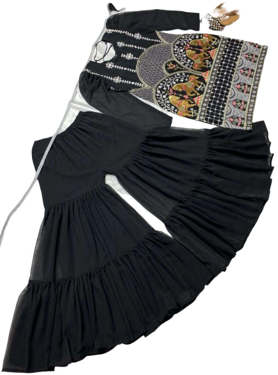 Pakistani Embroidered Sharara Set In Germany