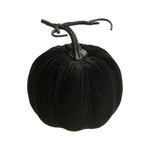 Velours Kürbis 17 x 17 cm | Schwarz