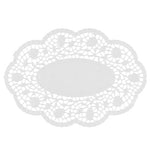 PAPSTAR 500 Mokkadeckchen oval weiss