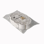 PAPSTAR 500 Mokkadeckchen oval weiss