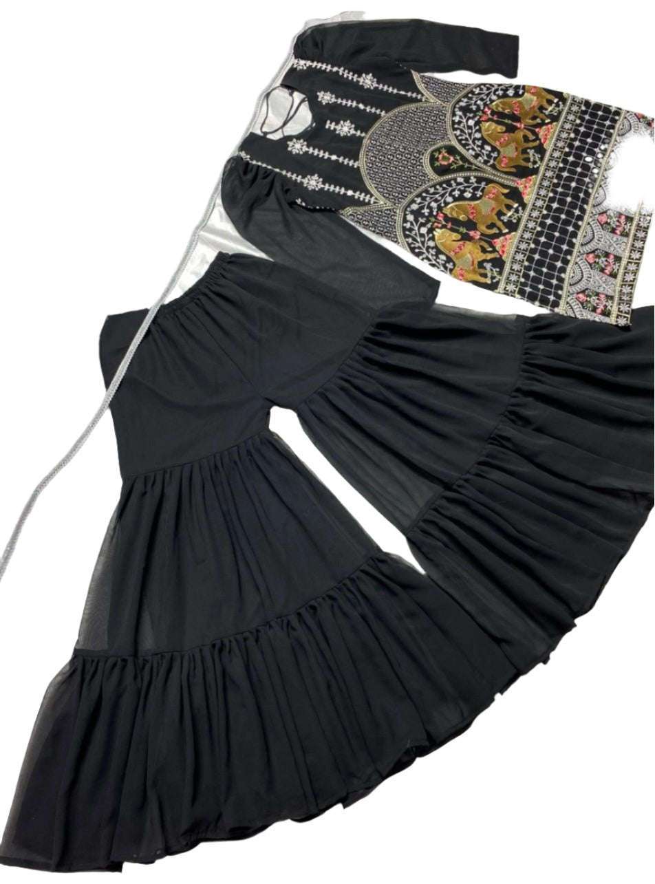 Pakistani Embroidered Sharara Set In Germany