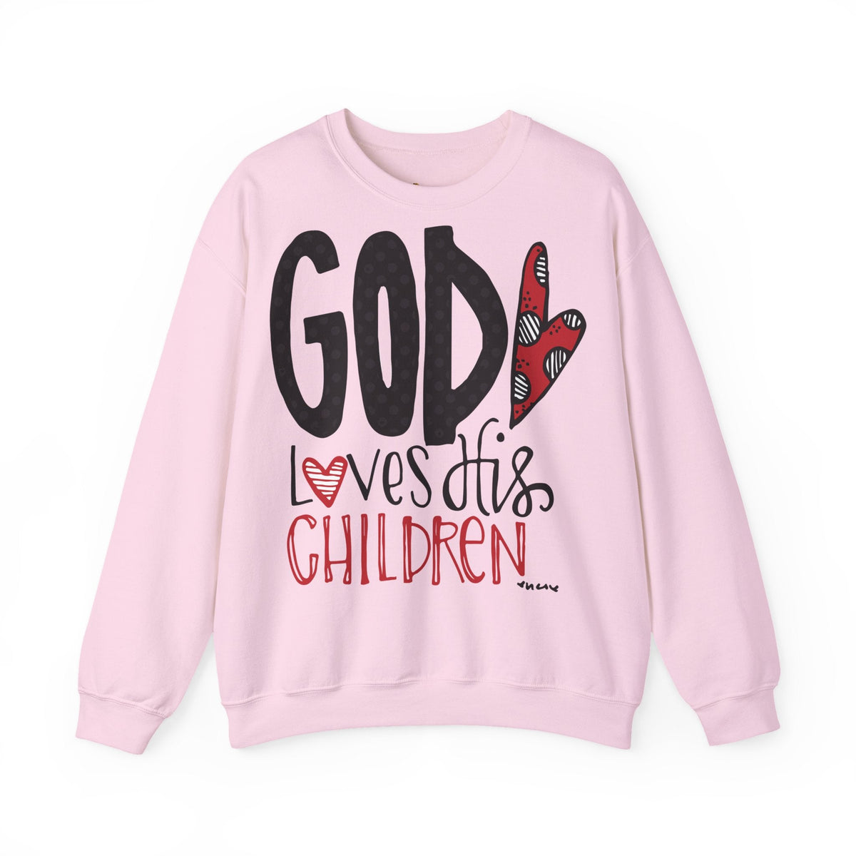 Gott liebt Seine Kinder Sweatshirt – Faith-Crewneck für Kinder und Familie