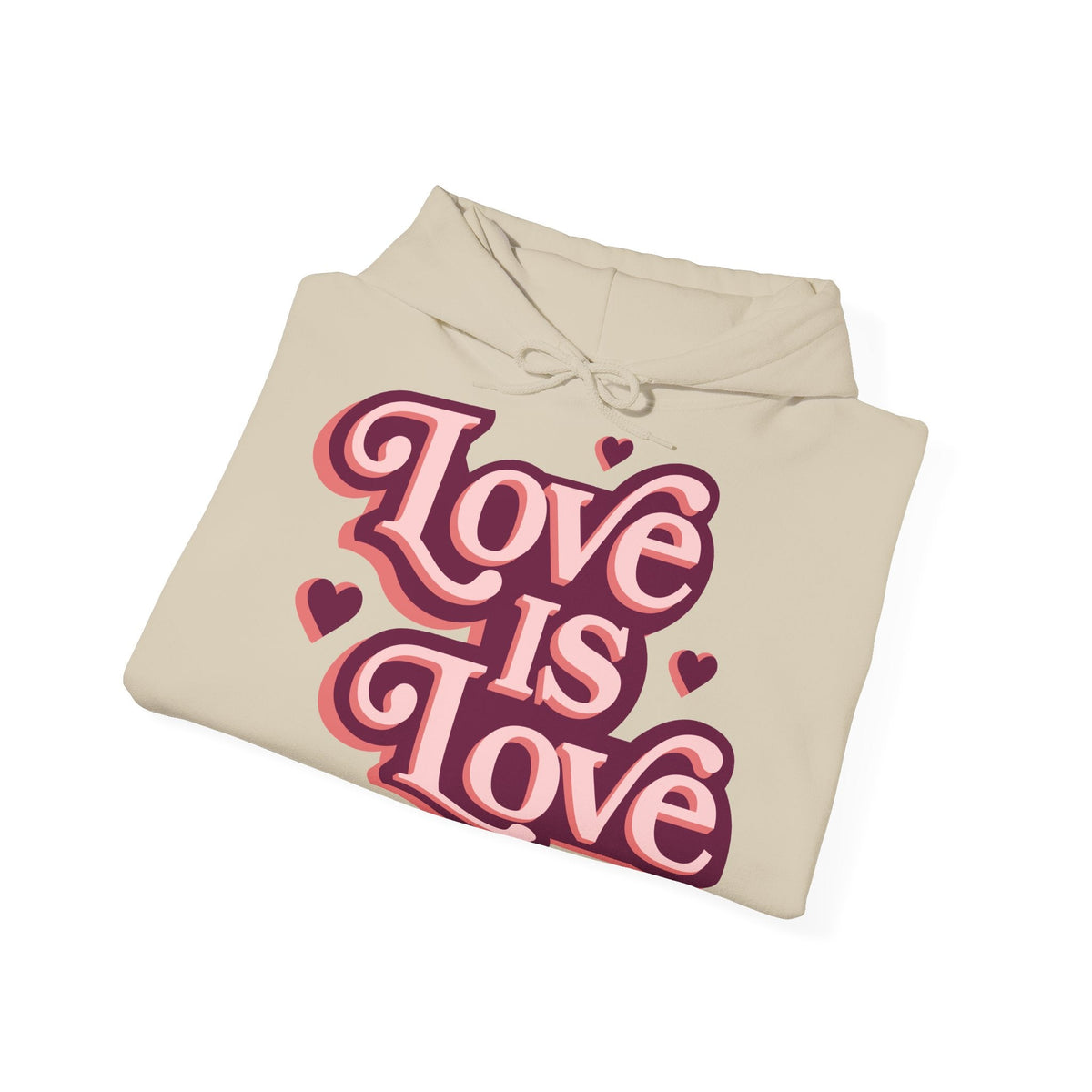 Love Is Love Hoodie – Retro Herz Pride Kapuzenpullover
