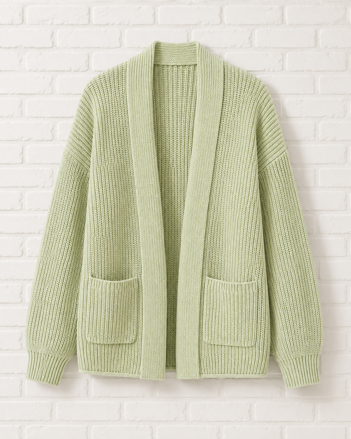 Mineralgewaschener Baumwollcardigan- GENTLE SPRING