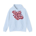 Love Is Love Hoodie – Retro Herz Pride Kapuzenpullover