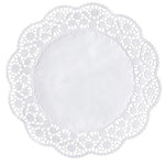 PAPSTAR Tortenspitzen rund Ø 36 cm, weiß | Schrumpffolie (12 Stück)