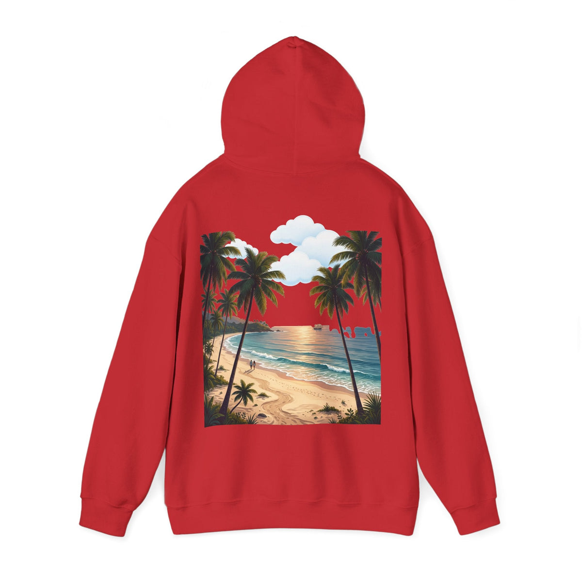 Urlaub Hoodie – Tropischer Palm Sunset Kapuzenpullover
