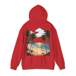 Urlaub Hoodie – Tropischer Palm Sunset Kapuzenpullover
