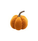 Oranger Stoff Kürbis 13 x 12 cm