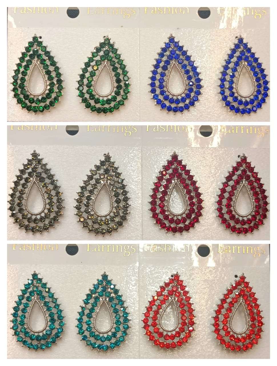 Teardrop Crystal Marquise Earrings