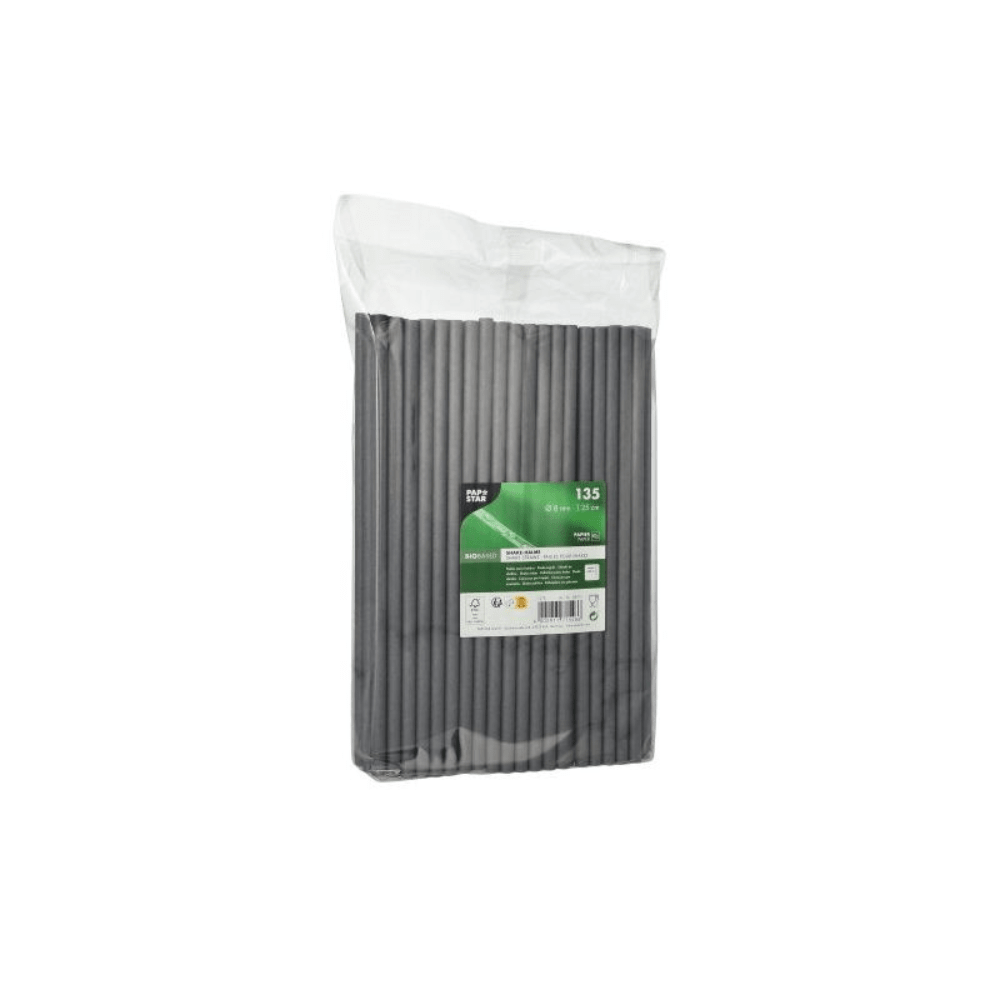 PAPSTAR Shake-Halme Papier Ø 8 mm 25 cm | 135 Stück