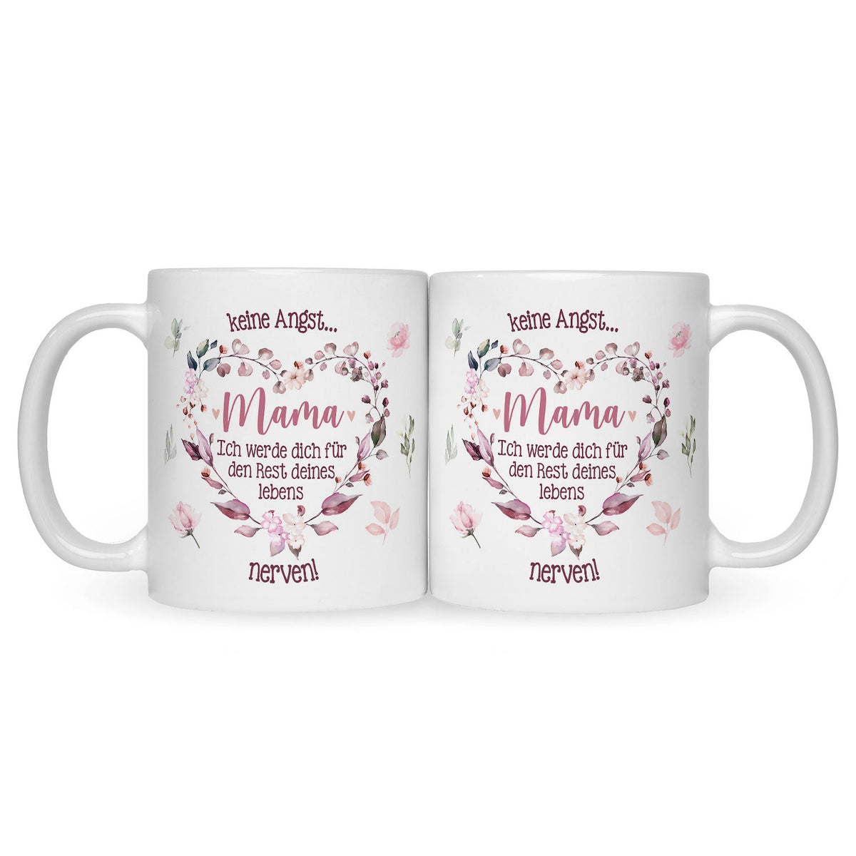 Bedruckte Tasse mit Spruch Keine Angst Mama