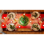 Glocke Weihnachtsmann Stiel rot, Glocke Gold