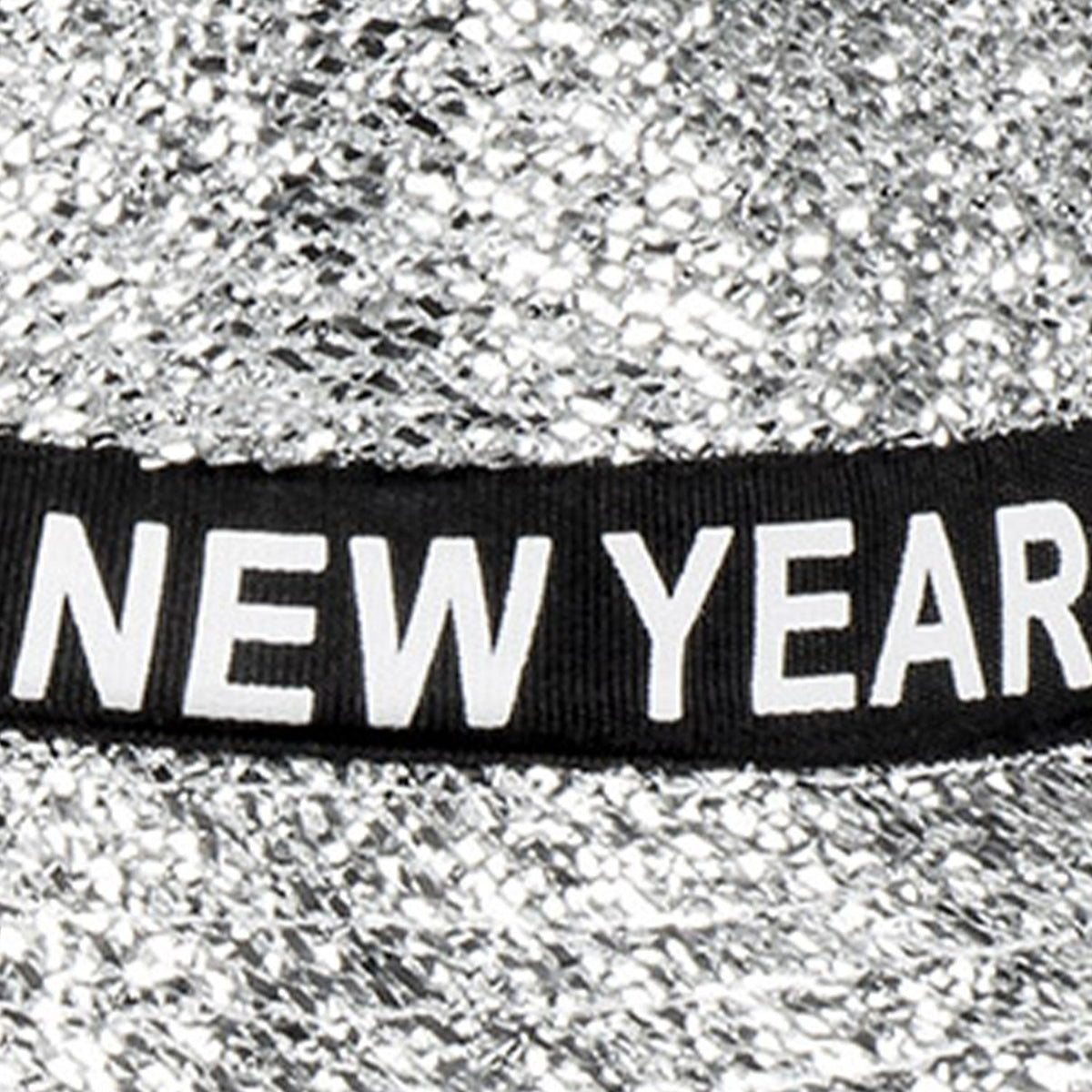 Hut Sparkling "Happy New Year" | Silber - Silvester
