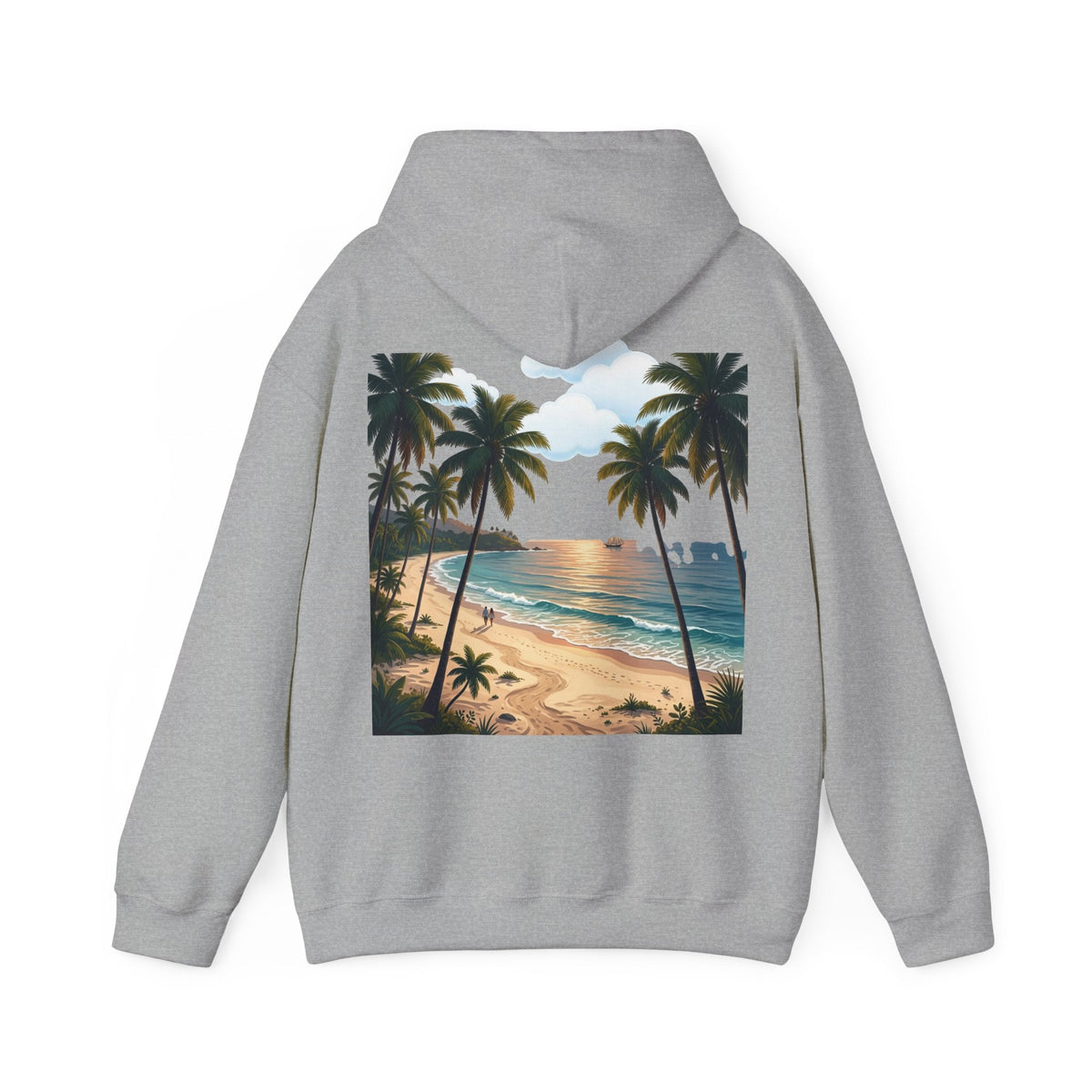 Urlaub Hoodie – Tropischer Palm Sunset Kapuzenpullover