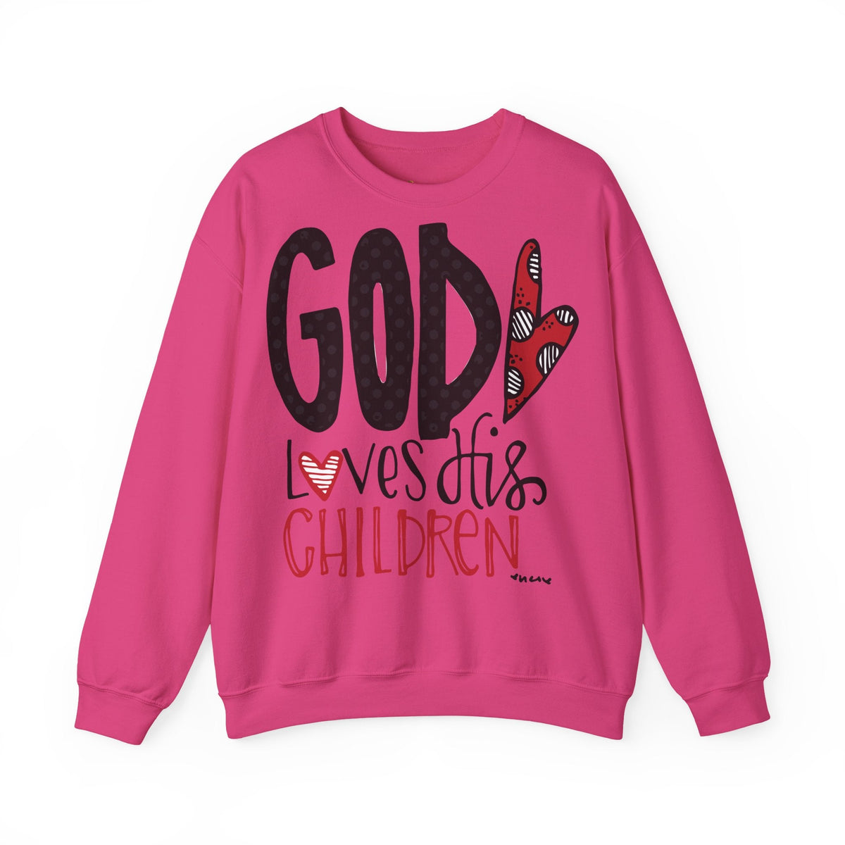 Gott liebt Seine Kinder Sweatshirt – Faith-Crewneck für Kinder und Familie