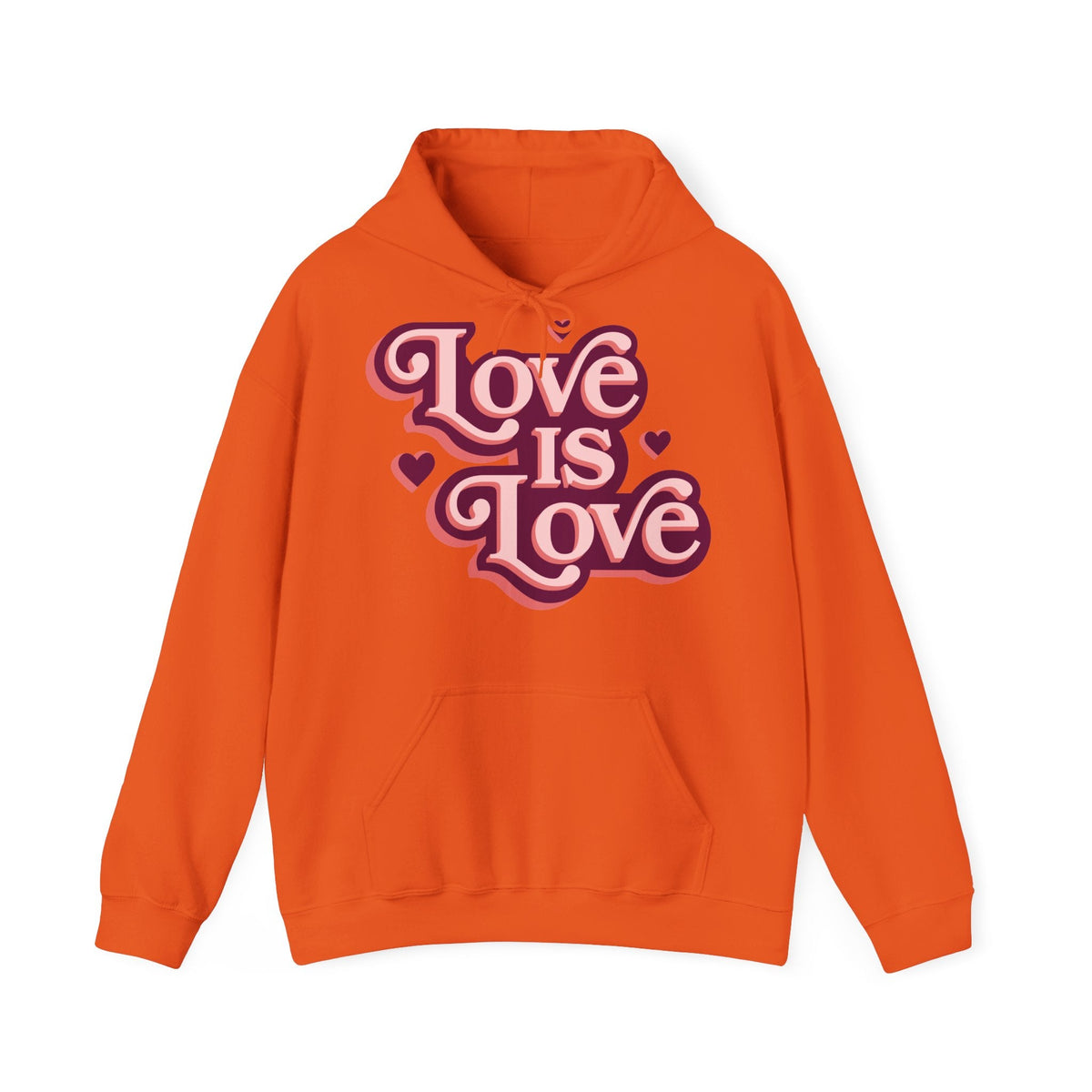 Love Is Love Hoodie – Retro Herz Pride Kapuzenpullover