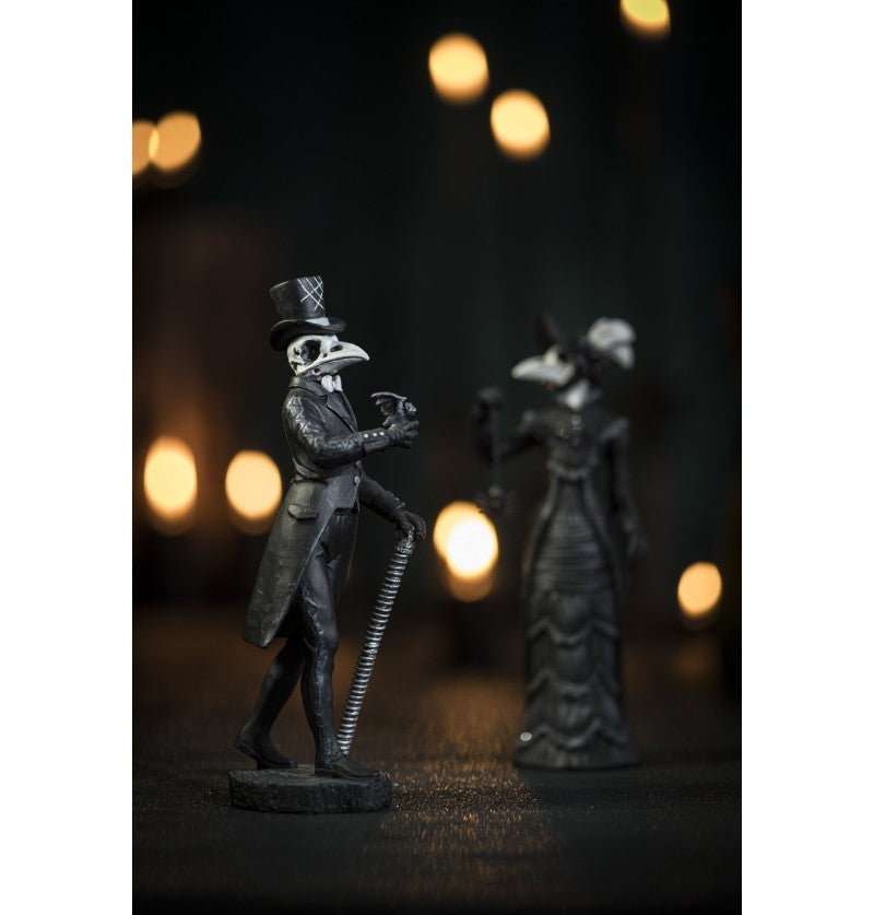 Lady oder Mister Skeleton - Halloween Dekofirgur 7 x 6 x 21 cm