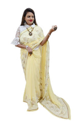Georgette Embroidery  Saree In Germany