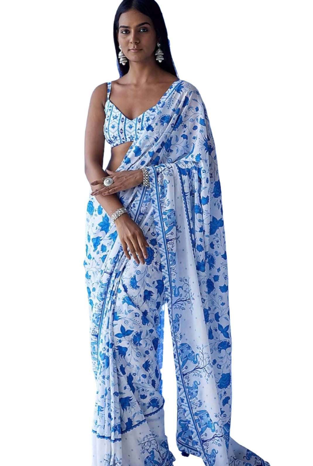 Linen Saree