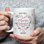 Bedruckte Tasse mit Spruch Keine Angst Mama