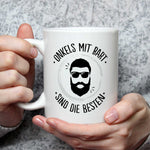 Bedruckte Tasse mit Name - Onkels mit Bart