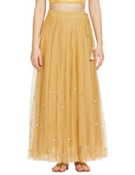 Golden Net Long Skirt In Berlin