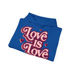 Love Is Love Hoodie – Retro Herz Pride Kapuzenpullover