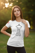 ESTID Damen Spruch T-Shirt | „Life Is Too Short...