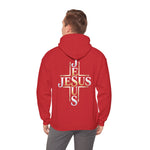 Faith Over Fear Hoodie – Jesus Kreuz Kapuzenpullover | Christliches Sweatshirt