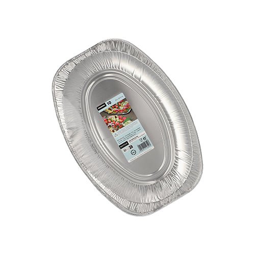 Starpak 10 Servierplatten, Alu oval