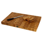 XXL Stirnholz Schneidebrett Eiche 60x40x4cm – Massives Hirnholzbrett & Hackblock