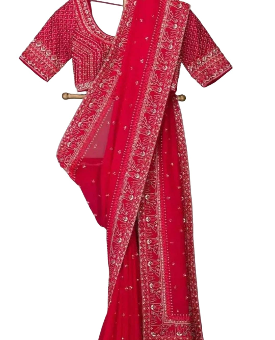 Trending Rangoli embroidery saree collection..(Deginer Saree)