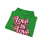Love Is Love Hoodie – Retro Herz Pride Kapuzenpullover