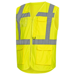 NITRAS Warnweste, EN ISO 1368, 100% Polyester