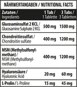 MST - Glucosamine Chondroitine MSM  HYALURON - 90 Tabletten