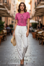 ESTID Damen Spruch T-Shirt | „Life Is Too Short...
