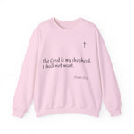 Unisex Heavy Blend Sweatshirt mit Psalm 23 & markantem Backprint