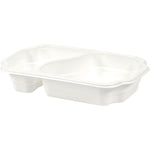 PP-Schale Take-Away 250x159x45 mm, Weiß - Ideal für Snacks | Packung (246 Stück)