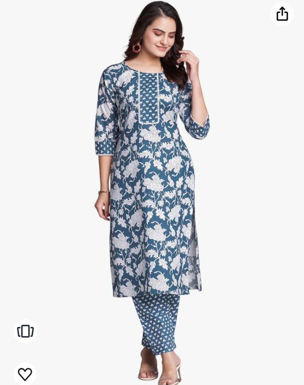 Pure Cotton Kurta With Pant In Germany