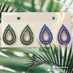 Teardrop Crystal Marquise Earrings