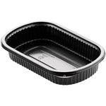 Menübox 1 Schwarz PP 240x150x40 | Packung (50 Stück)