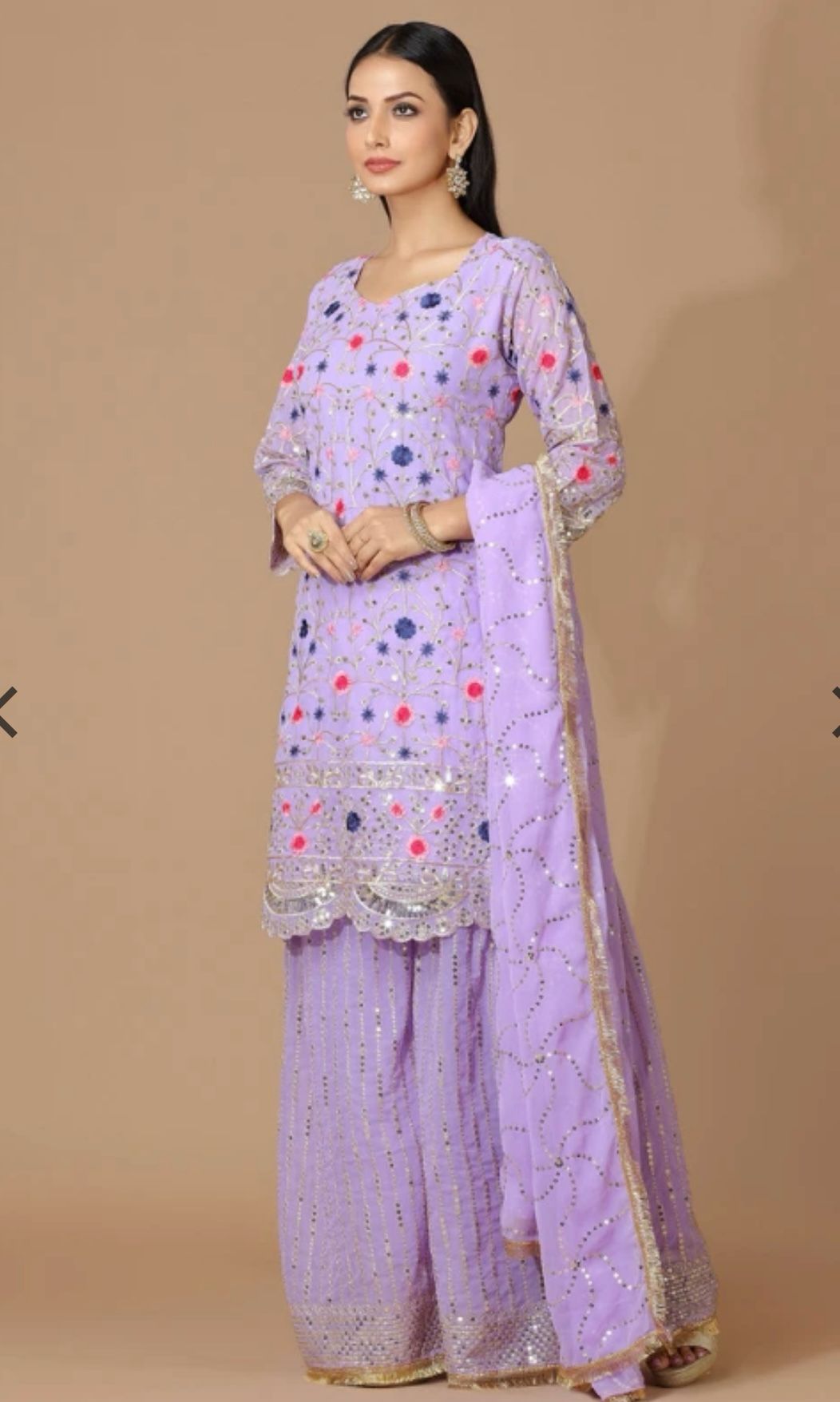 Pakistani Sharara Suit Set in Germany