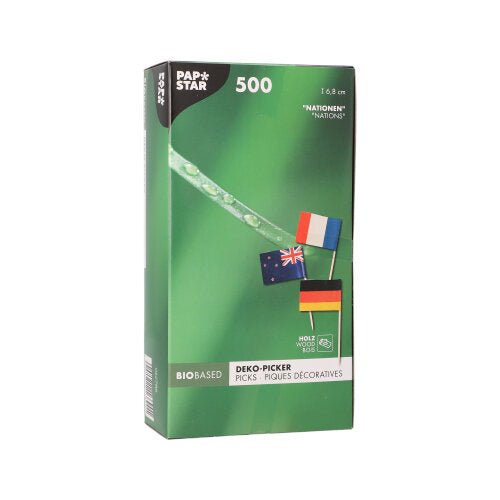 PAPSTAR 500 Deko-Picker 8 cm weiss