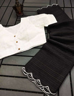 Manipuri kota chex Saree With Stitched Blouse